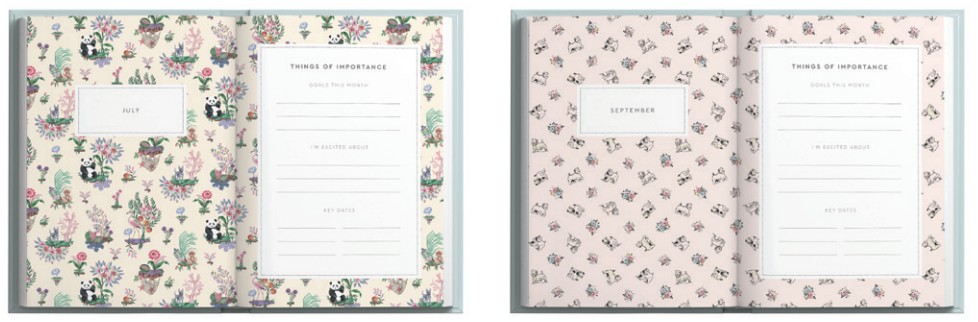 Cath Kidston A5 Soft Cover Diary-Hackney Rose