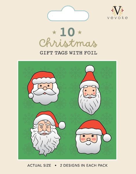 Christmas Gift Tags-Santa