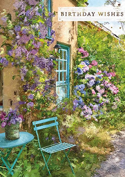 Foil Card-Wisteria Cottage