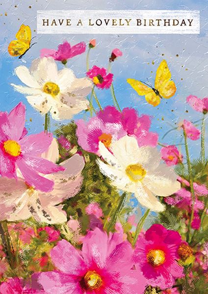 Foil Card-Floral Meadow