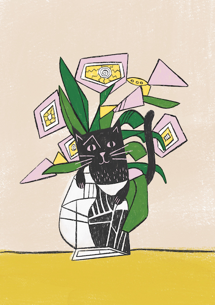 Card-Picatso Flowers