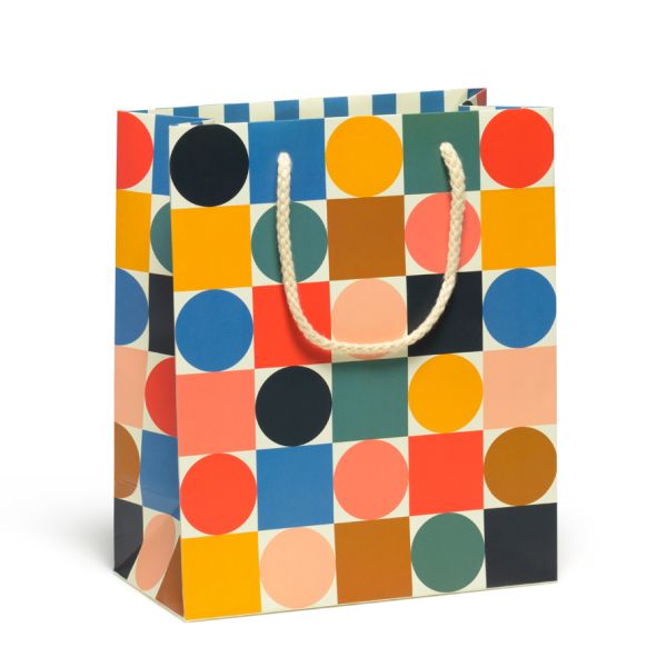 Gift Bag Medium-Circles And Squares