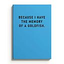 A5 Smooth Soft Cover Notebook-Memory Of A Goldfish