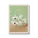 Kaleido A6 Textured Soft Cover Notebook-White Orchid in Water  