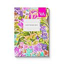V&A A6 Textured Soft Cover Notebook-Neon Floral Mawson Tulip  