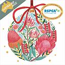 Christmas Card Wallet-RSPCA-Floral Bauble