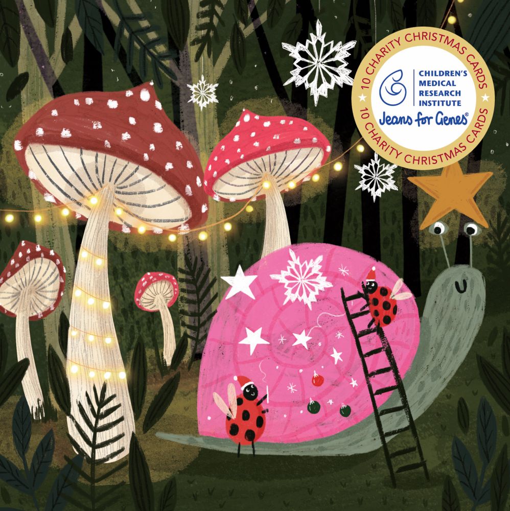 Christmas Card Wallet-CMRI-Mushroom Forest