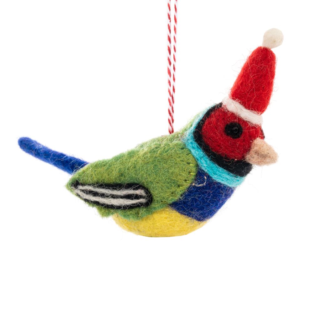 Charity Decoration-Felt Gouldian Finch Fae