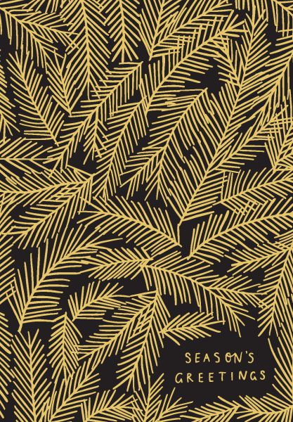 Card-Gold Christmas 
