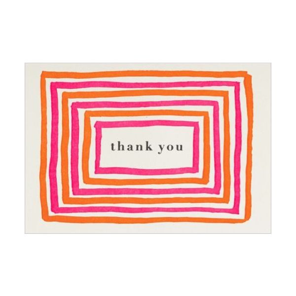 Mini Card-Bright Border Thanks