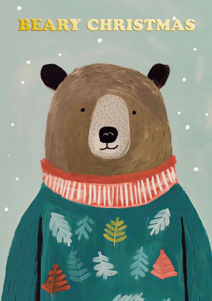 Foil Card-Brown Bear 