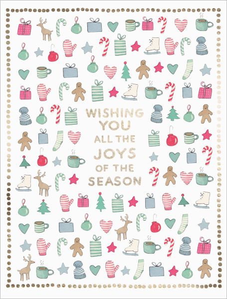 Foil Card-Merry Motif 