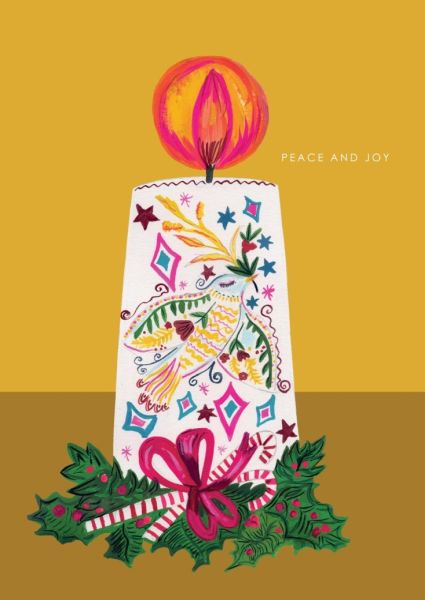 Card-Candle Dove