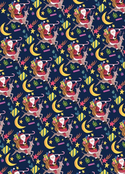 Wrap-Santa & Reindeer