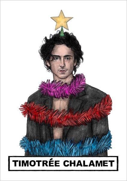 Card-Timotree Chalamet Christmas