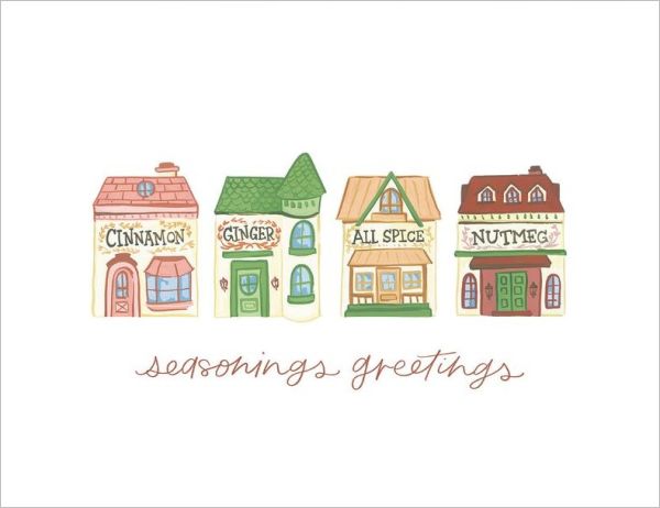 Card-Seasons Greetings Spice Jars