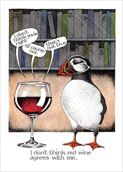 Card-Red Wine Agrees