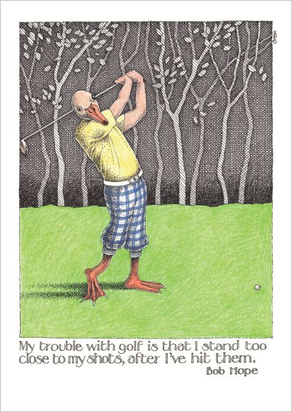 Card-Trouble With Golf