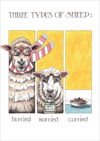 Card-Three Sheep