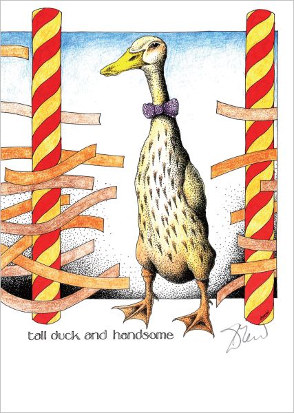 Card-Tall Duck And Handsome
