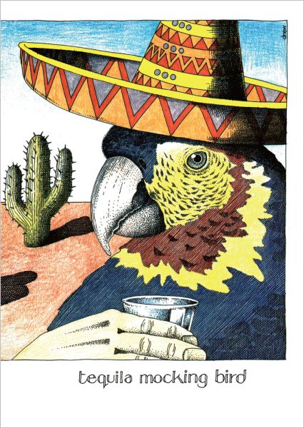 Card-Tequila Mocking Bird