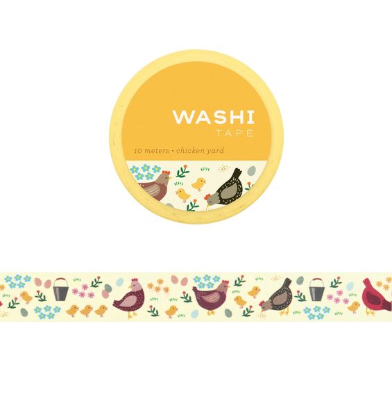 Washi Tape-Chicken Yard