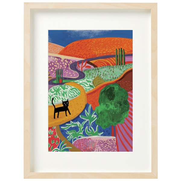 Art Print-Hockney Cat