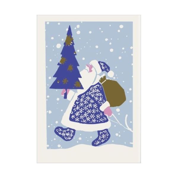 Mini Card-Santa Strolling