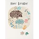 Laser Cut Card-Hedgehogs and Flowers