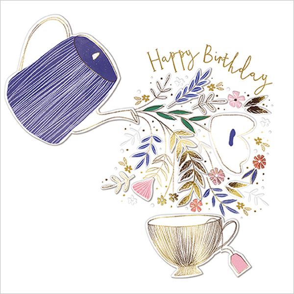 Embossed Card-Birthday Cup