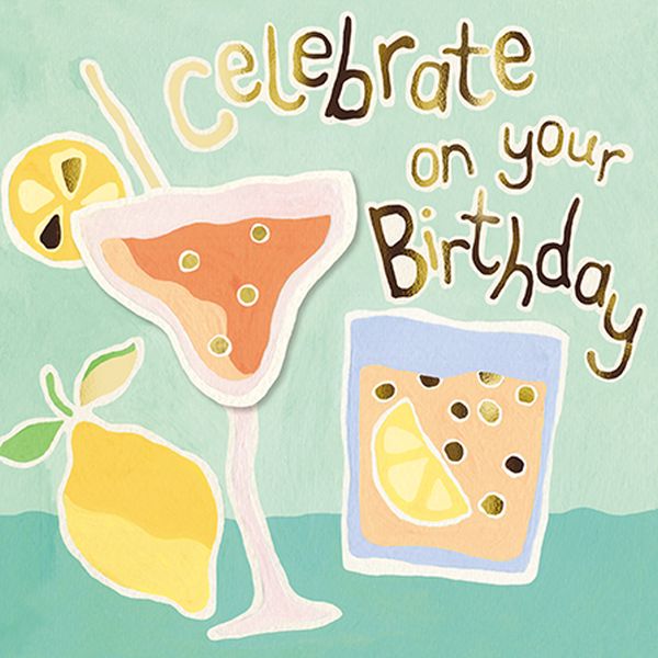 3D Foil Card-Celebrate Drinks