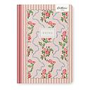 Cath Kidston A5 Premium Hard Cover Notebook-Rose Flutter Stripe