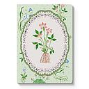 Cath Kidston A5 Textured Soft Cover Notebook-Green Roots Vignette
