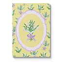 Cath Kidston A5 Textured Soft Cover Notebook-Yellow Lily of the Valley Vignette