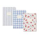 Cath Kidston Medium Notebook Set-Blue Floral & Check