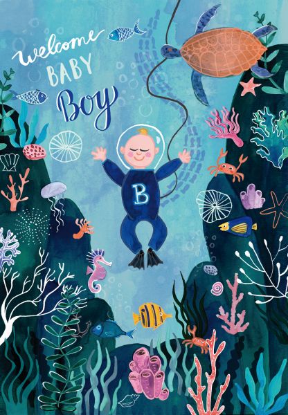 Card-Baby Boy Ocean