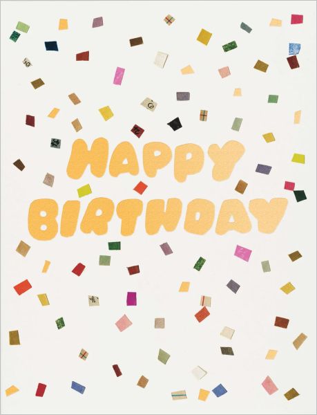 Foil Card-Colourful Confetti