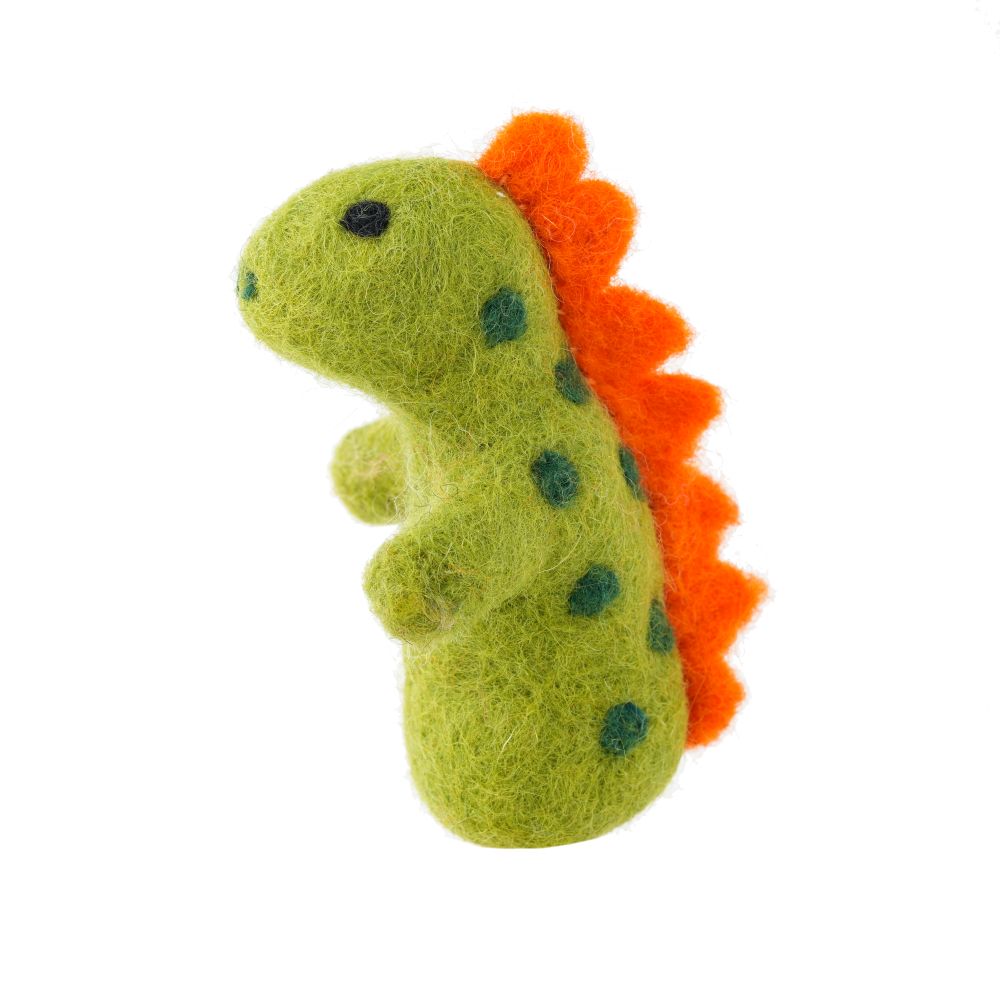 Finger Puppet-Felt Dinosaur