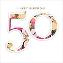 Embossed Card-Happy Birthday 50