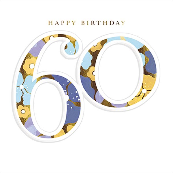 Embossed Card-Happy Birthday 60