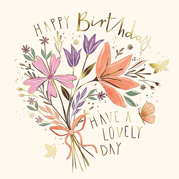 Embossed Card-Happy Birthday Lovely Day