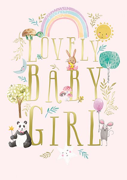 Foil Card-Lovely Baby Girl