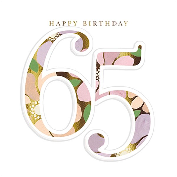 Embossed Card-Happy Birthday 65