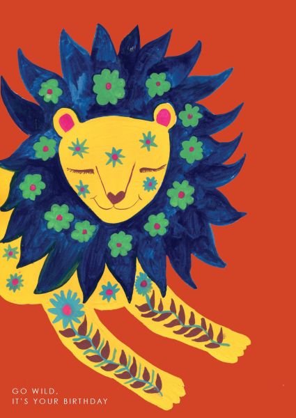 Card-Decorative Lion