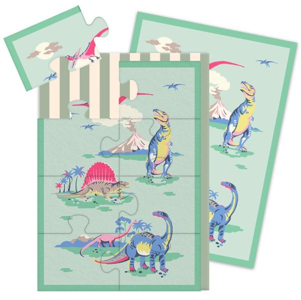 Cath Kidston Jigsaw Card-8pc-Dinosaurs