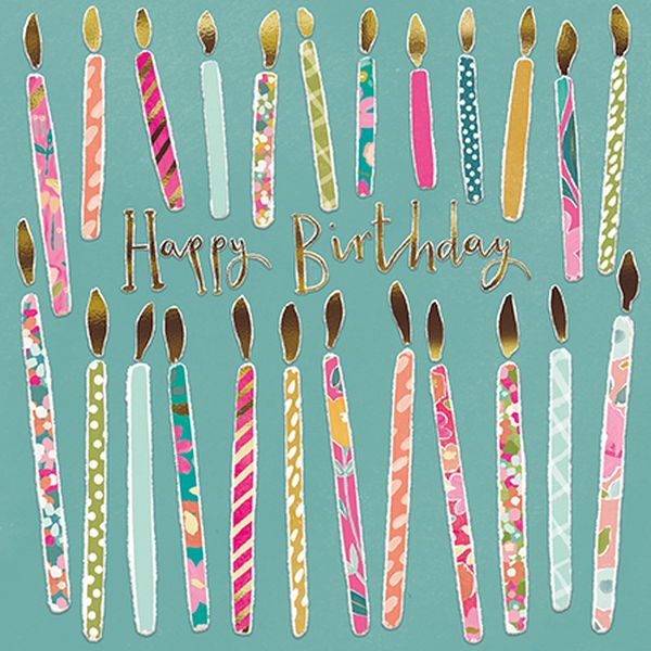 Embossed Card-Patterned Candles