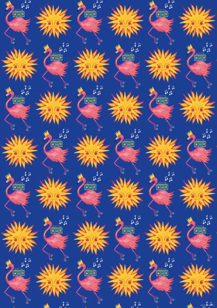 Wrap-Sunshine Flamingo