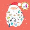 Christmas Card Wallet-BCNA-Ho Ho Ho Santa