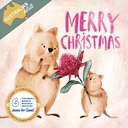 Christmas Card Wallet-CMRI-Quokka Christmas Present