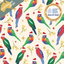Christmas Card Wallet-CMRI-Rosella Santas